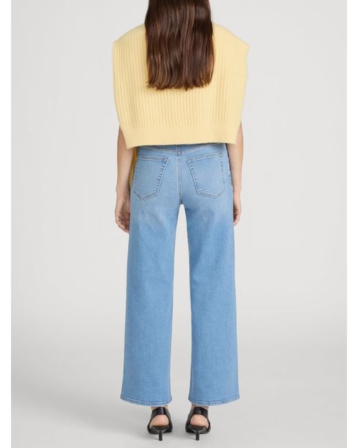 FRAME Blue Le Pixie Slim Palazzo