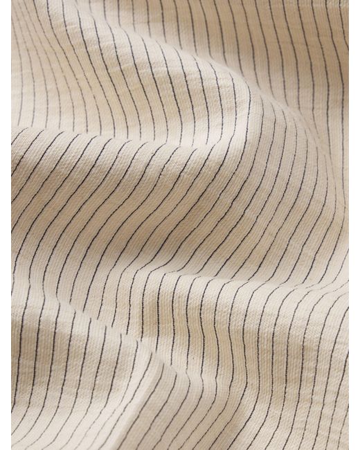 FRAME White The Striped Wide Leg Pant