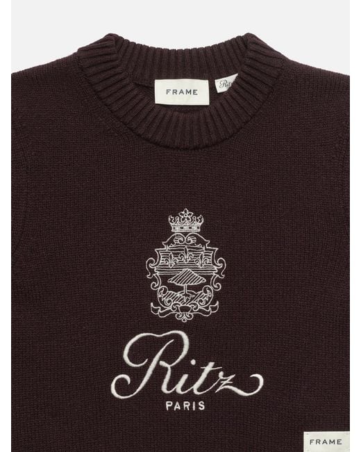 FRAME Red Ritz Cashmere Sweater