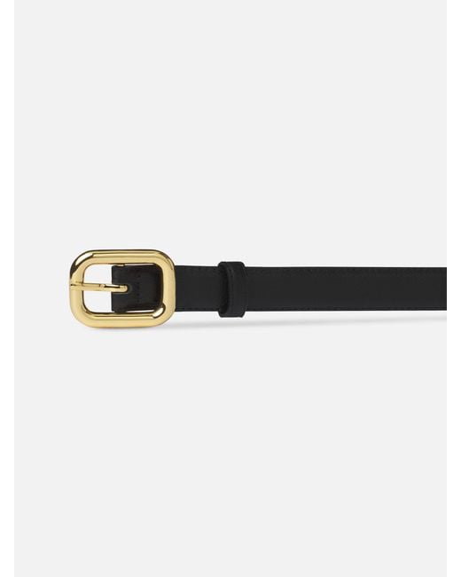 FRAME White The Rounded Buckle Belt