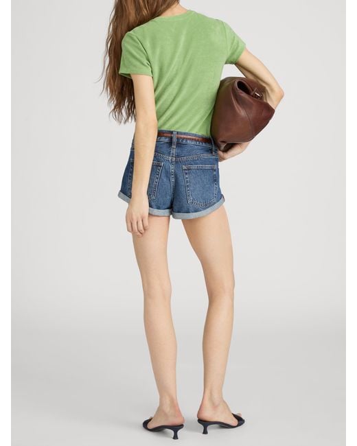 FRAME Green The Terry Baby Tee