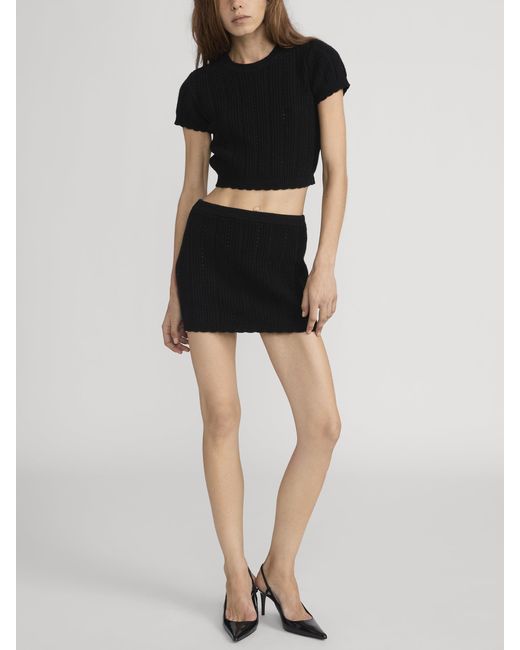 FRAME Black The Getaway Top