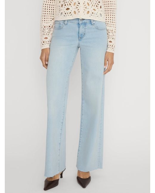 FRAME Blue Low Rise Le Slim Palazzo