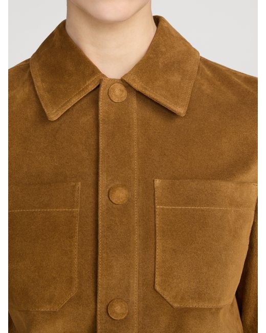 FRAME Brown The Suede Small Jacket