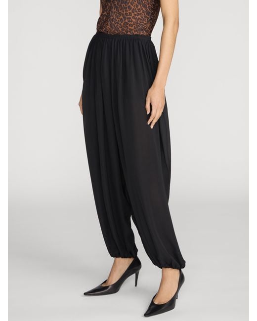 FRAME Black The Silk Balloon Pant