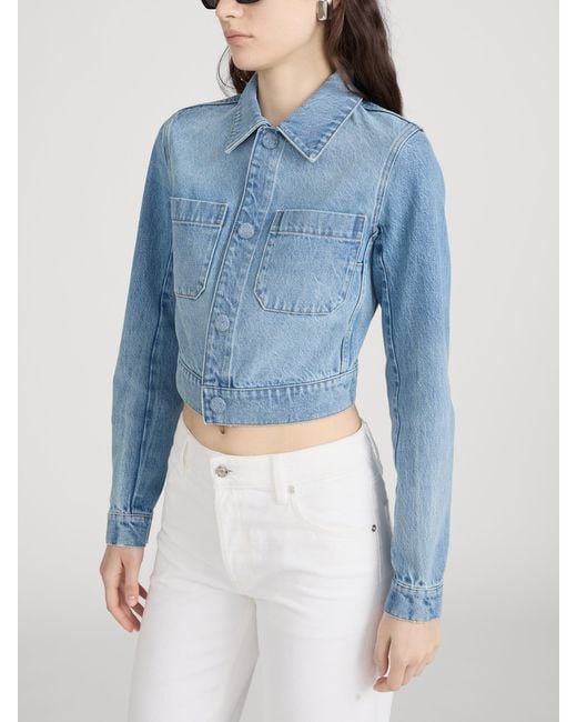 FRAME Blue The Small Denim Jacket