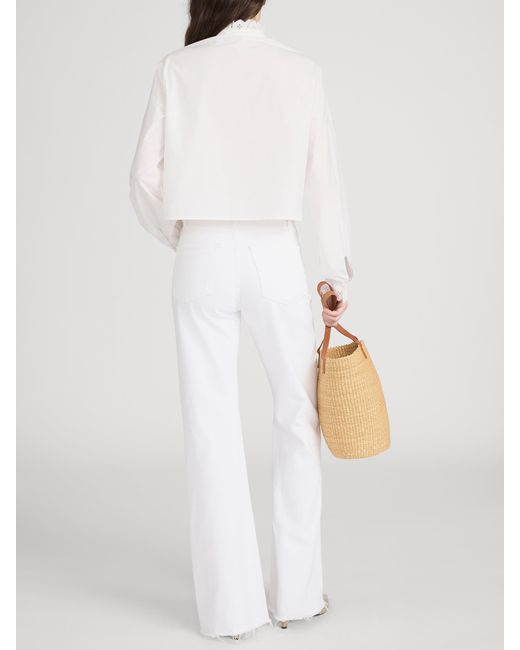 FRAME White The Keepsake Pintuck Blouse