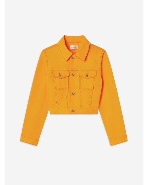 FRAME Yellow The Tailored Denim Jacket