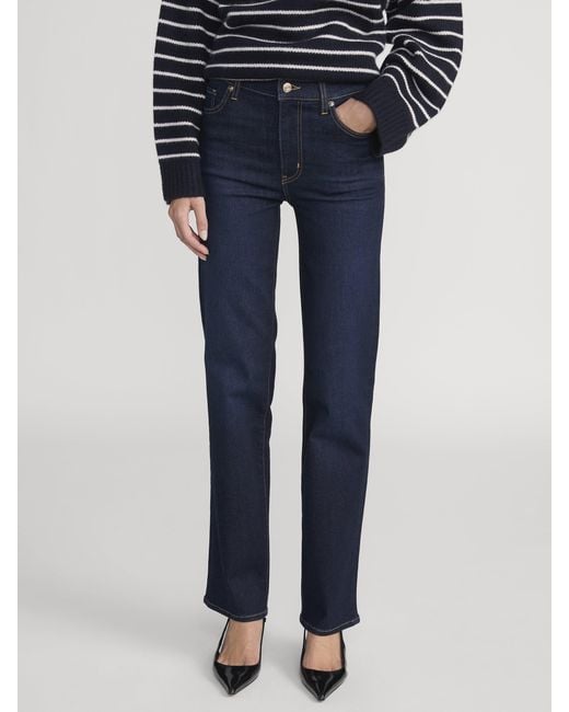 FRAME Blue Le Sleek Straight Long