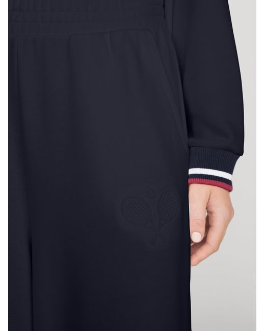 FRAME Blue The Tennis Wide Leg Sweatpant