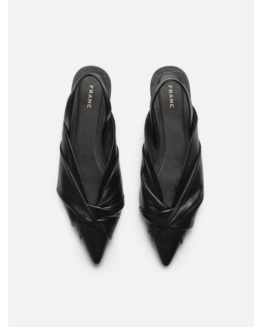 FRAME White Camille Slingback Flat