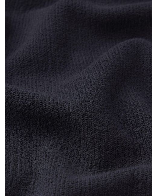 FRAME Blue Textured Polo