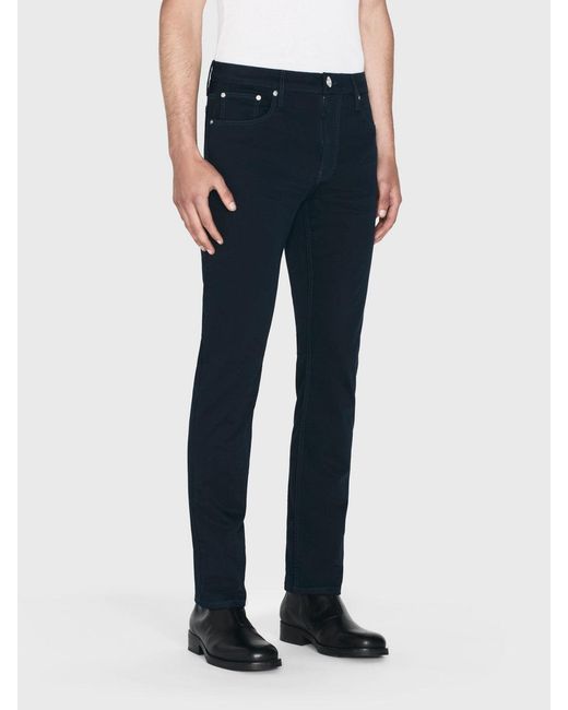 FRAME Black Modern Straight Stretch Twill for men