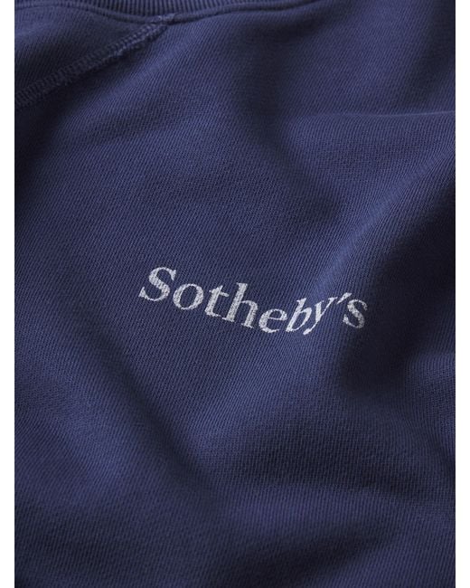 FRAME Blue Sotheby's Crewneck Sweatshirt