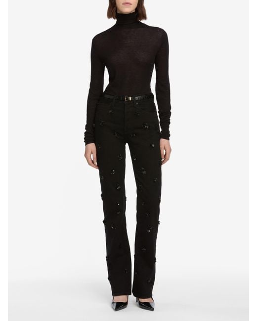 FRAME Black The Embellished Vertical