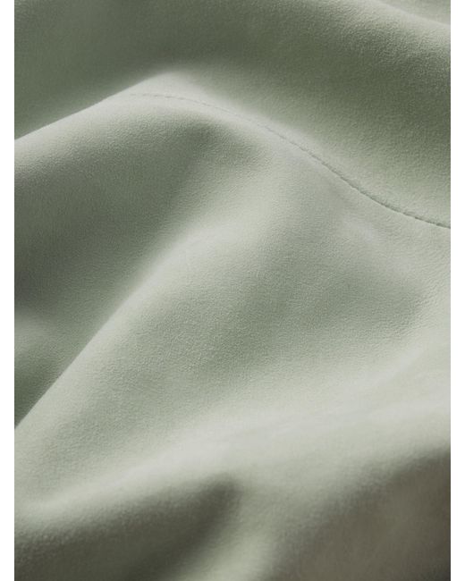 FRAME Green The Suede Studio Shirt