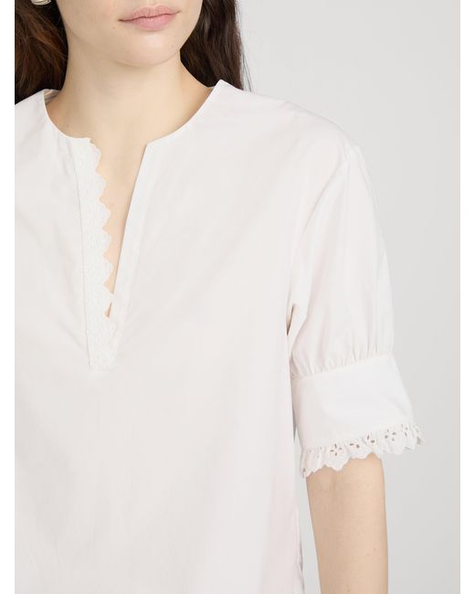 FRAME White The Keepsake Popover Top