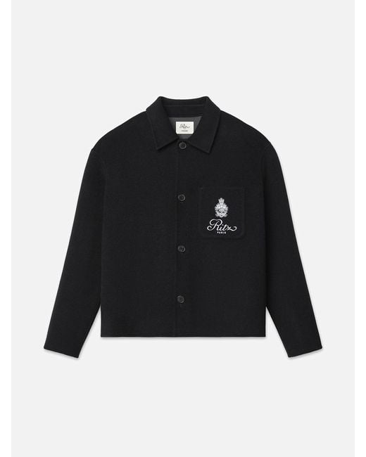 FRAME Black Ritz Wool Shirt for men