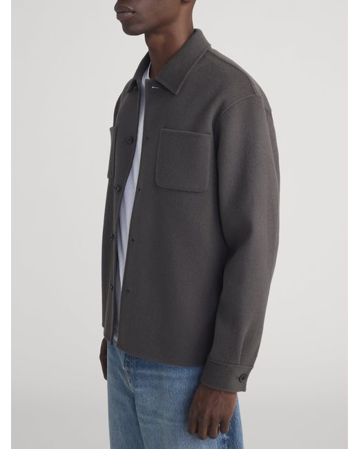 FRAME Gray Double Face Wool Trucker for men