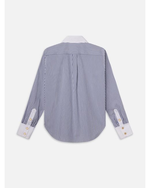 FRAME Blue The Borrowed Shirt
