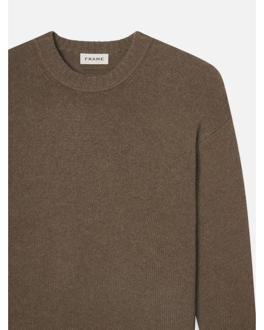 FRAME Natural Cashmere Crewneck Sweater for men