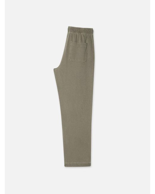 FRAME Green Textured Terry Travel Pant for men