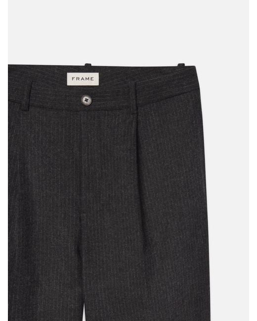 FRAME Black Wool Trousers for men