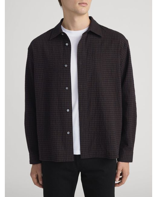 FRAME Black Checkered Shirt for men