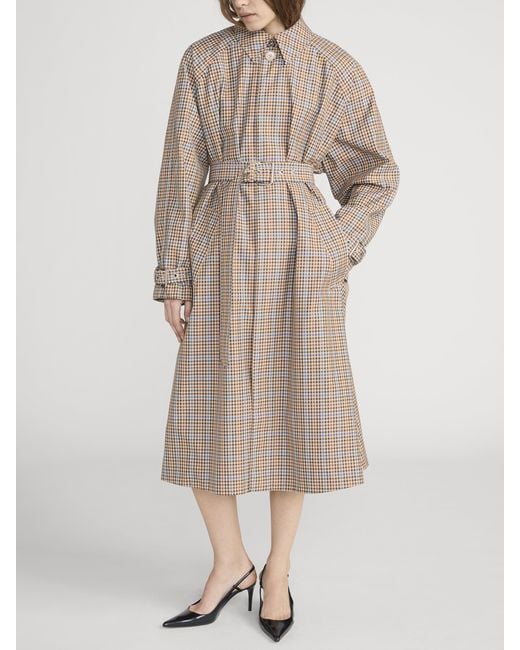 FRAME Natural The Plaid Mac Coat