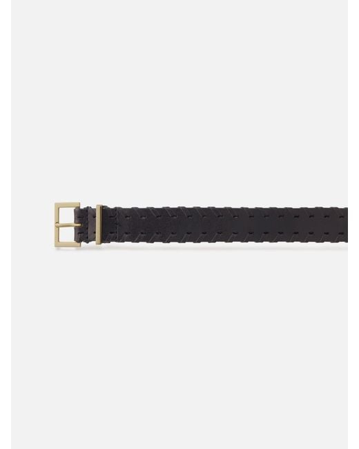 FRAME White The Whipstitch Belt