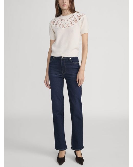 FRAME Blue Le Pixie Sleek Straight
