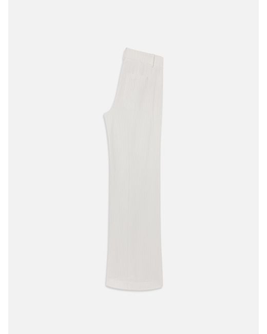 FRAME White The Seersucker Modernist Trouser