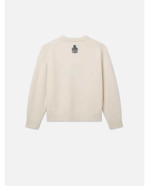 FRAME White Ritz Cashmere Sweater