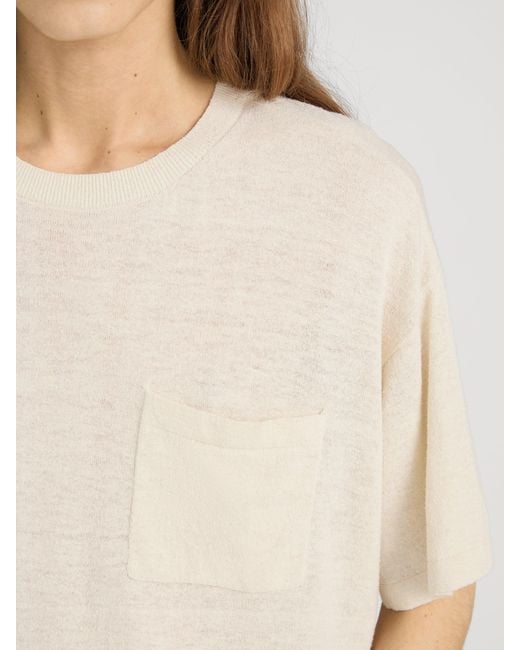 FRAME White The Silk Knit Plus One Tee