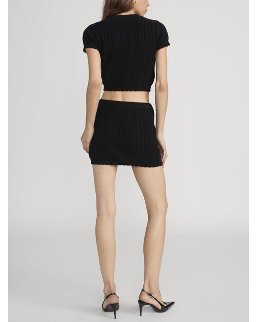 FRAME Black The Getaway Top