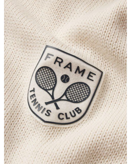 FRAME Natural The Tennis Oversized Cardigan