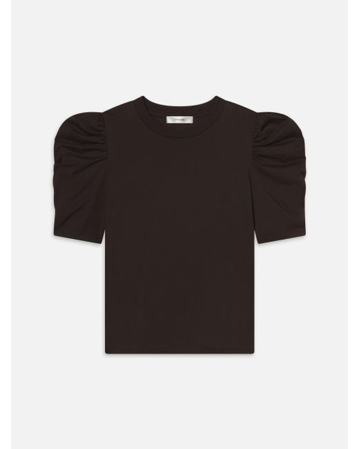 FRAME Black The Drape Tee