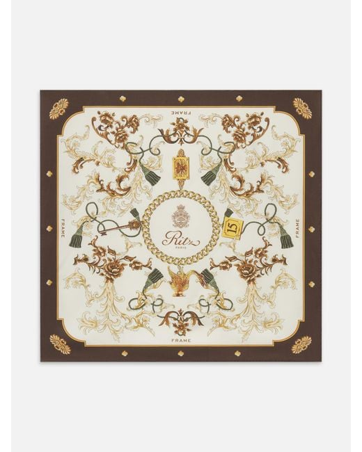 FRAME Metallic Ritz Silk Scarf