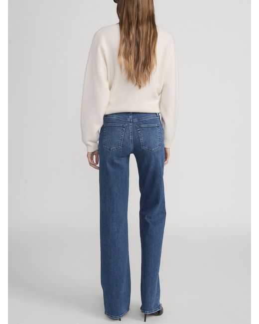 FRAME Blue The Straight Trouser