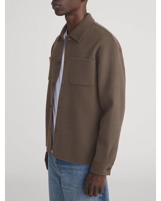 FRAME Gray Double Face Wool Trucker for men