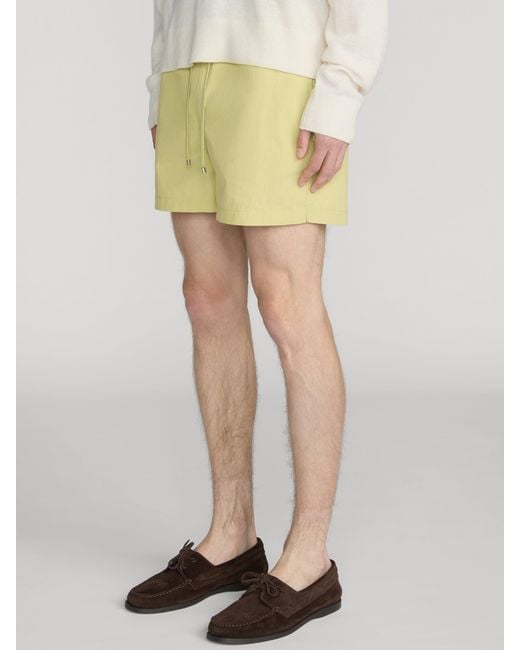 FRAME Green Nylon Lined Short for men
