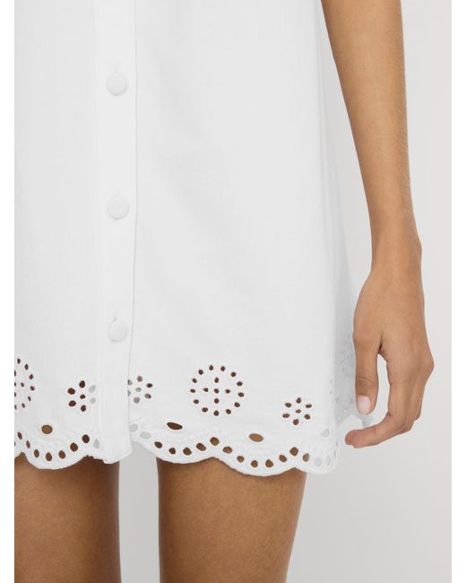 FRAME White The Eyelet Play Dress