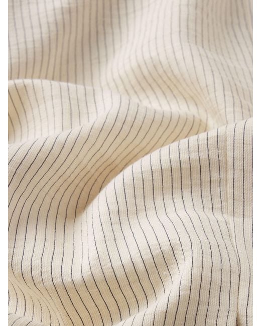 FRAME Natural The Striped Smart Blazer