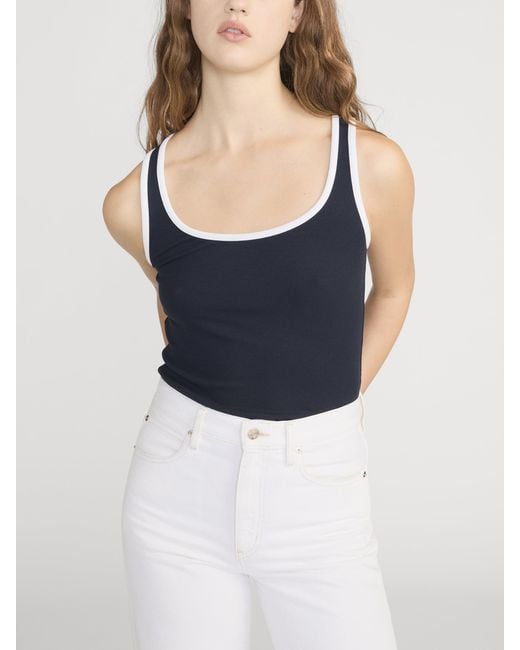 FRAME Blue The Sporty Tank