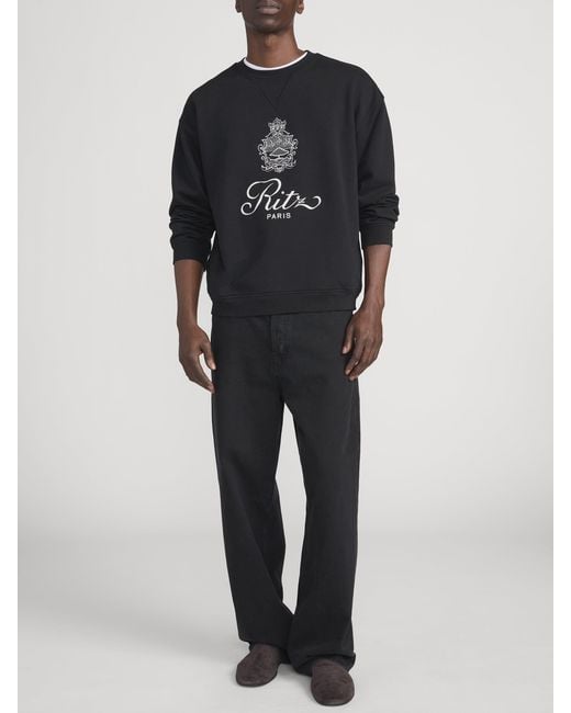 FRAME Black Ritz Sweatshirt
