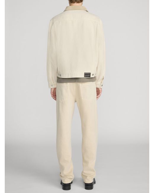 FRAME White Canvas Utility Jacket for men