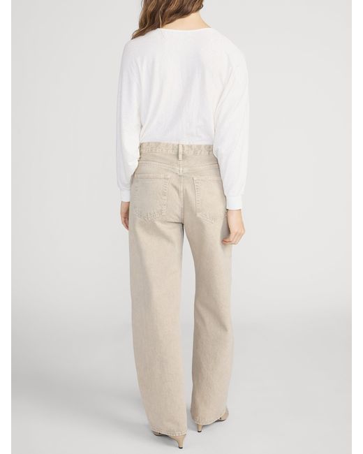 FRAME White The Slouch Top
