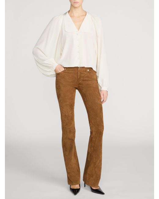 FRAME White The Silk Gala Shirt