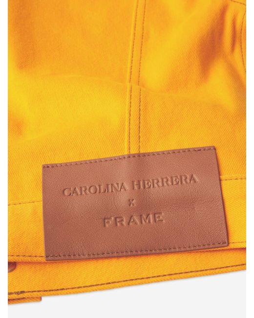 FRAME Yellow The Tailored Denim Jacket