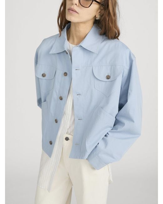 FRAME Blue The Utility Jacket